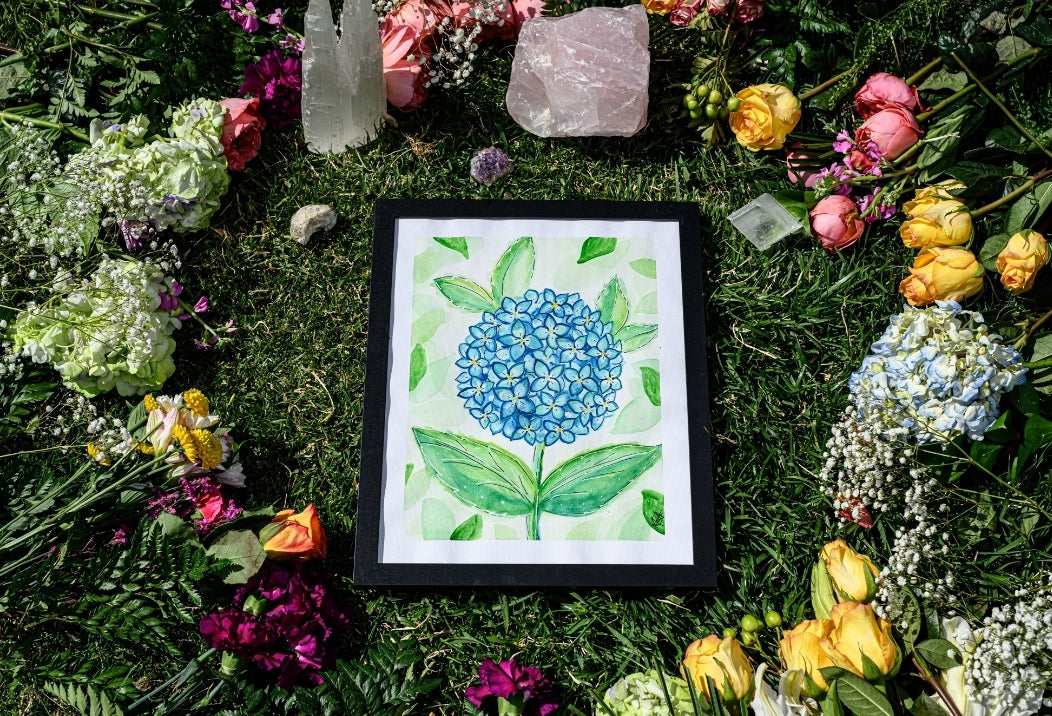 Thank You Hydrangea Painting