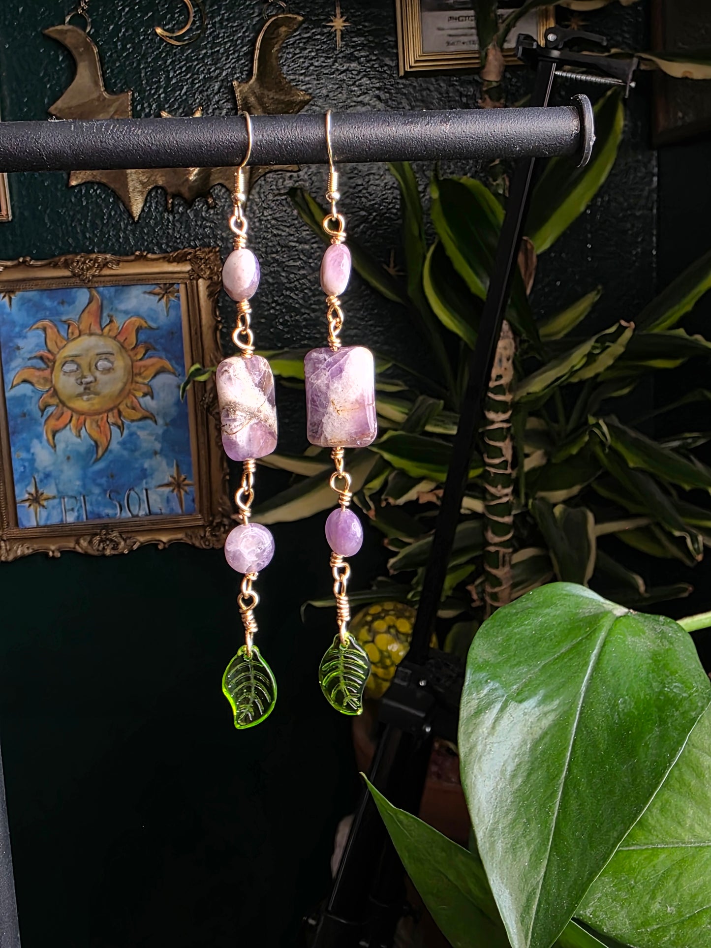 Amethyst Long Dangles