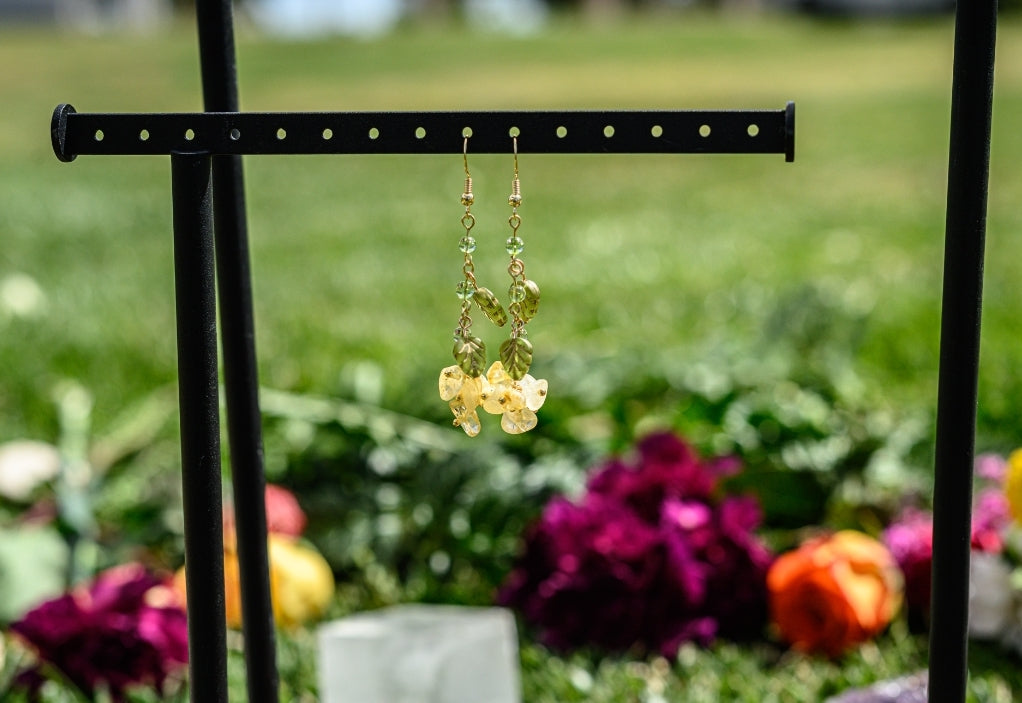 Can I Call You Rose? Yellow Rose Earrings