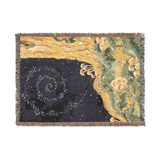 Spiral Mushroom Dream Woven Blanket