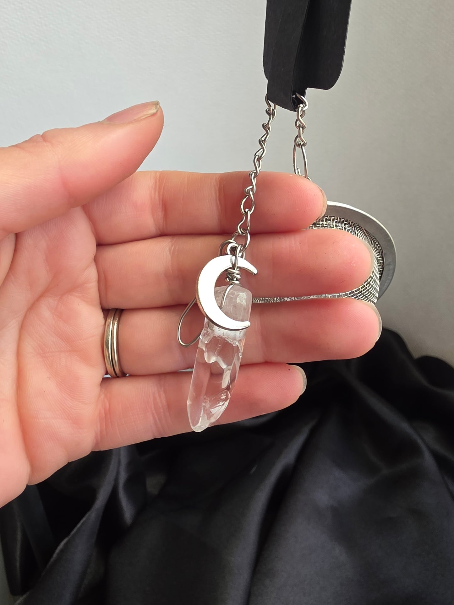 Clear Quartz Moon Tea & Herb Infuser
