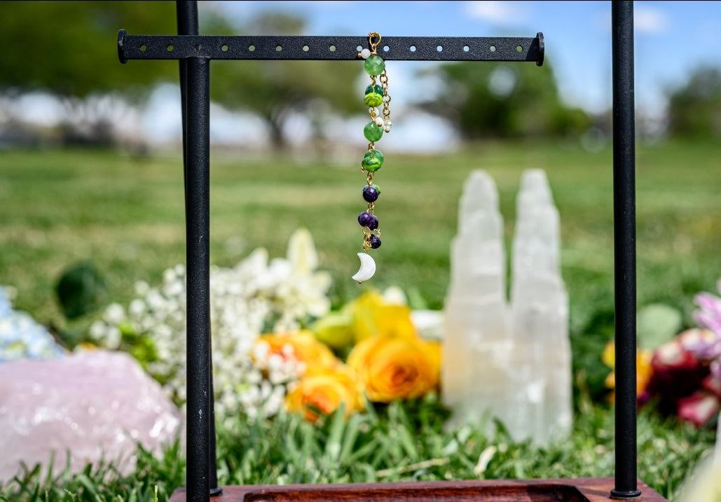 Hello Camelia! Quartz, Amethyst, Moonstone Bracelet
