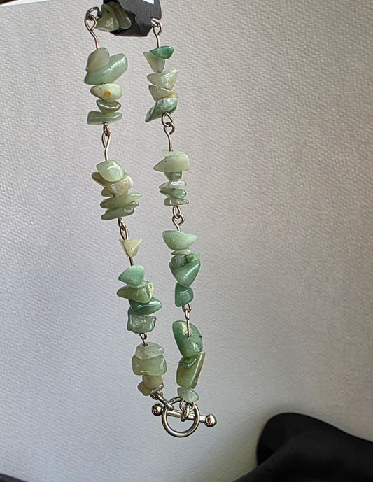 Green Aventurine Chain Link Bracelet