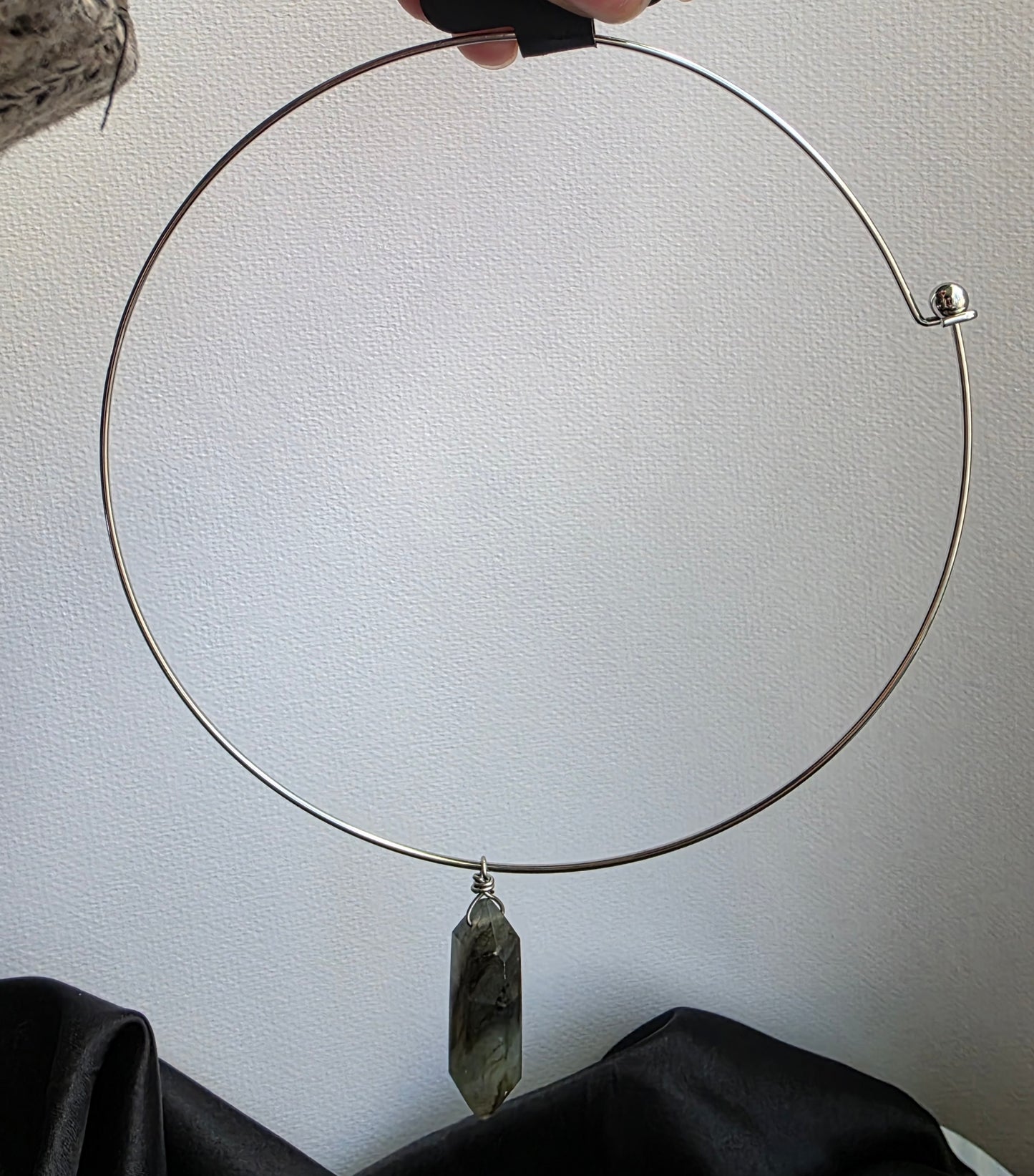 Labradorite Choker — Stainless Steel
