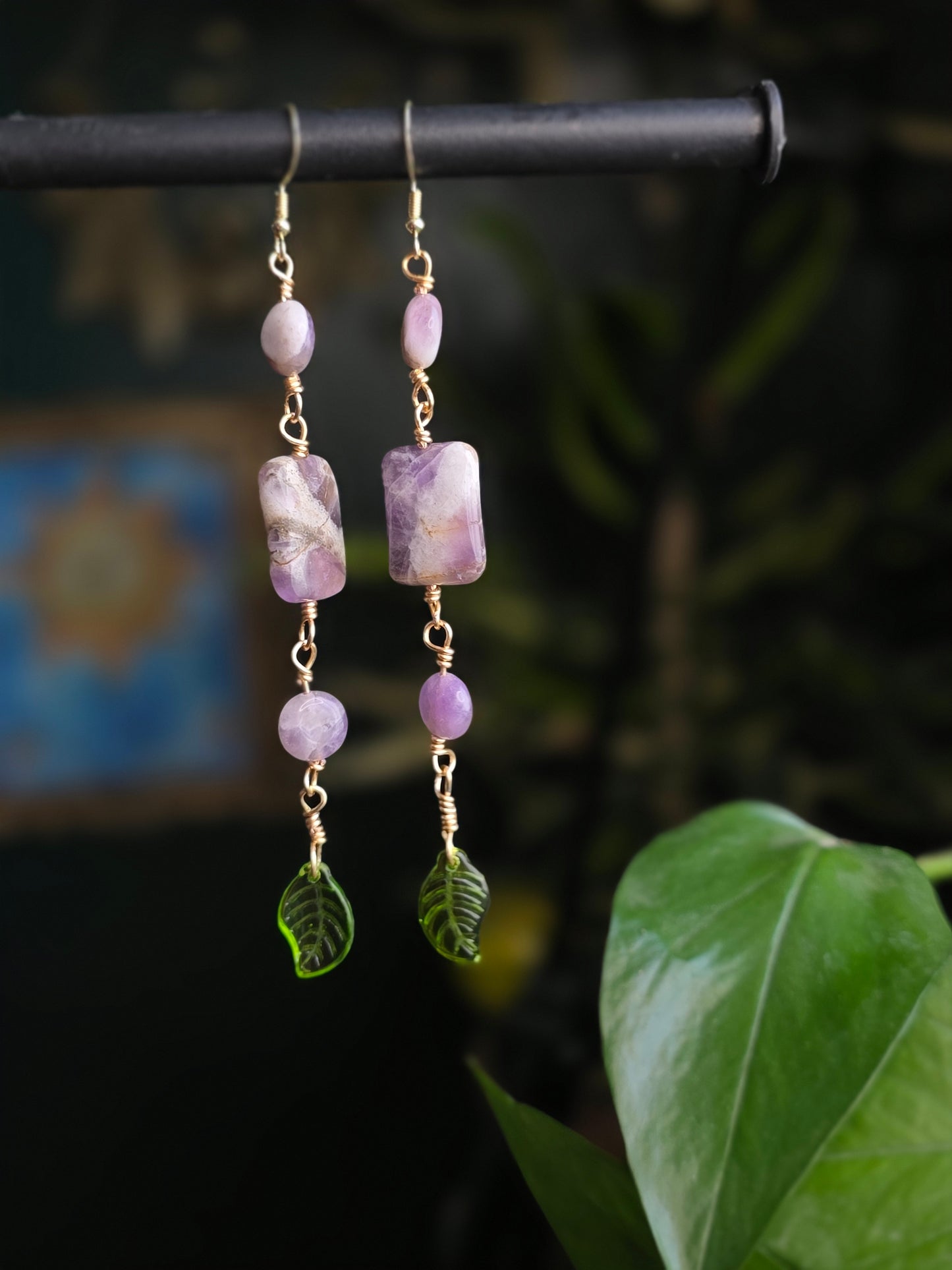 Amethyst Long Dangles