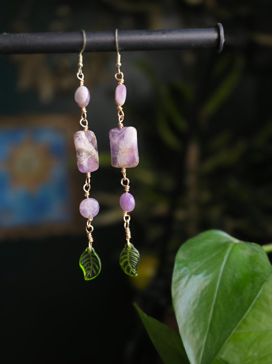 Amethyst Long Dangles