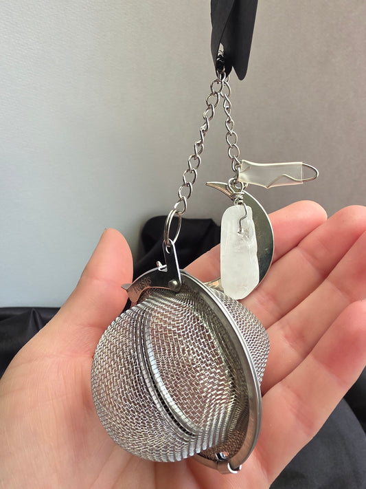 Clear Quartz Moon Tea & Herb Infuser