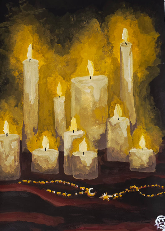 Golden Glow Painting