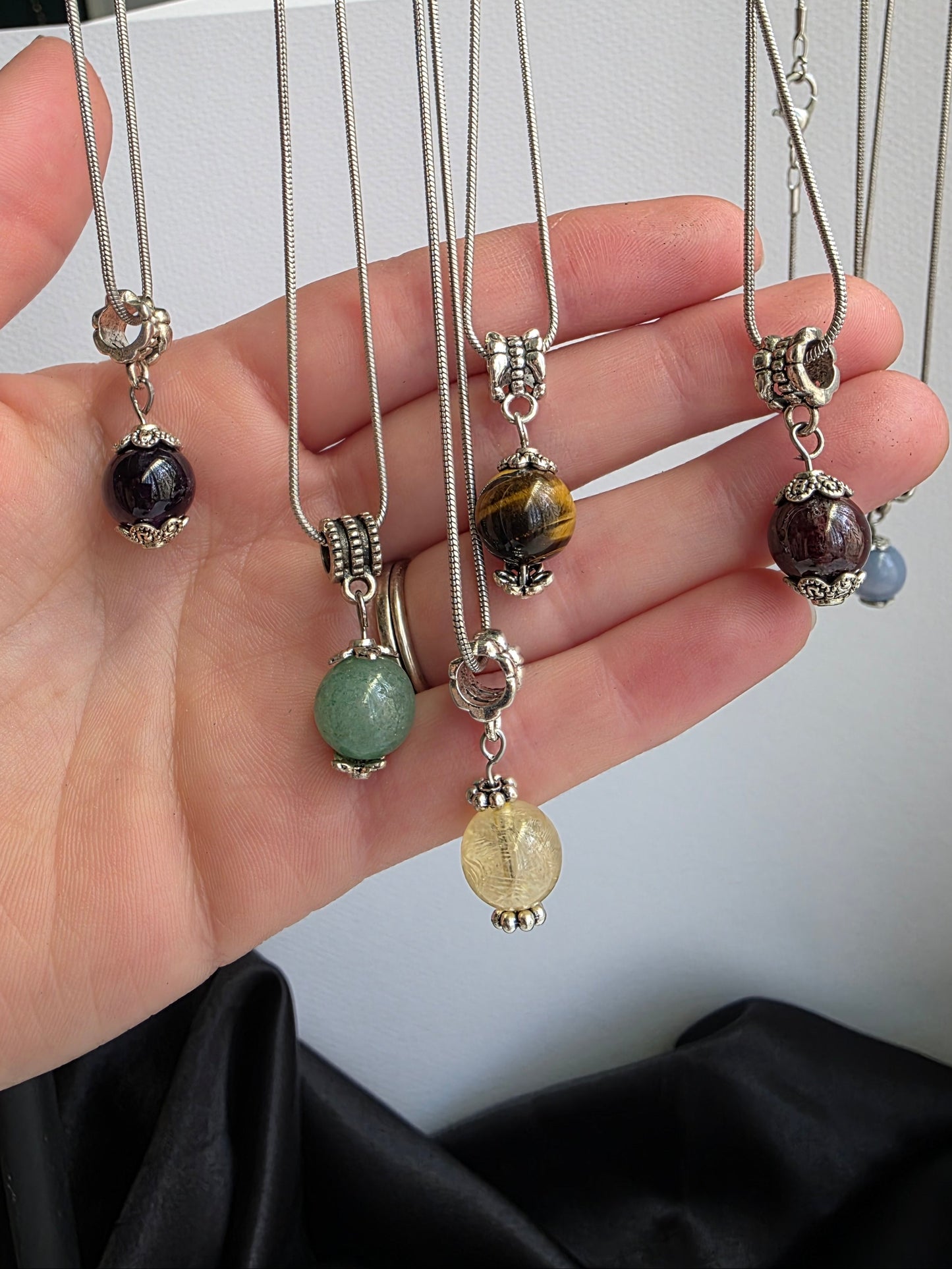 Chakra Orb Necklace — Sterling Silver