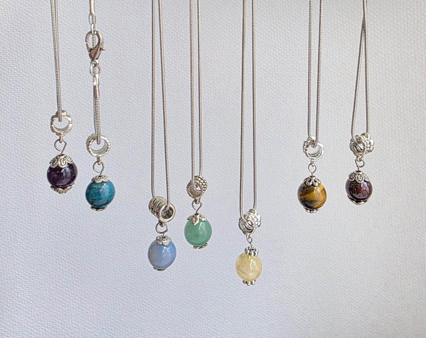 Chakra Orb Necklace — Sterling Silver